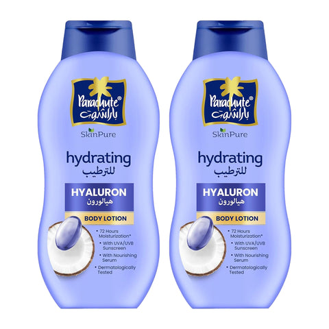 Parachute Skin Pure Hydrating Hyaluron Body Lotion 2 x 400 ml