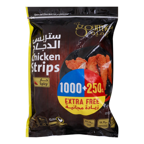 Gourmet Spicy Chicken Strips 1 kg + 250 g