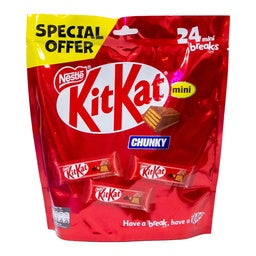 Nestle KitKat Chunky Mini Chocolate Wafer Value Pack 24 pcs 384 g