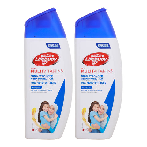 Lifebuoy Mild Care Anti Bacterial Body Wash Multipack 2 pcs x 300 ml