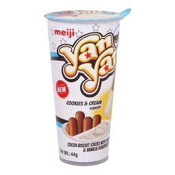 Meiji Yan Yan Cookies & Cream Cocoa Biscuit Sticks 44 g