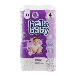 Hello Baby Jumbo Improved Diaper Size 4 Large 7 - 14kg 44 pcs