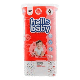 Hello Baby Jumbo Improved Diaper Size 6 XXL +18kg 32 pcs