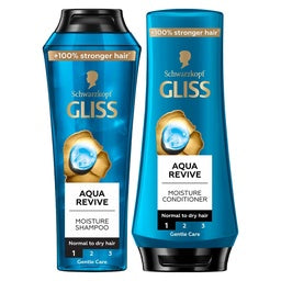Schwarzkopf Gliss Aqua Revive Moisture Shampoo 400 ml + Conditioner 360 ml