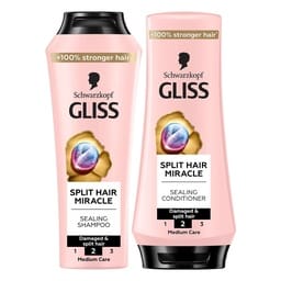 Schwarzkopf Gliss Split Hair Miracle Sealing Shampoo 400 ml + Conditioner 360 ml