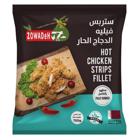 Zowadeh Hot Chicken Strips Fillet 750 g