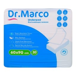 Dr. Marco Disposable Underpads Size 60 x 90 cm 30 pcs