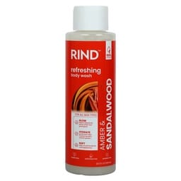 Rind Refreshing Body Wash in Amber & Sandalwood 606 ml