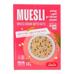 LuLu No Added Sugar Mixed Grains with Oats Muesli 375 g