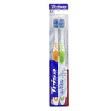GETIT.QA- Qatar’s Best Online Shopping Website offers TRISA TOOTHBRUSH FLEXIBLE MEDIUM ASSORTED COLOURS 2 PCS at the lowest price in Qatar. Free Shipping & COD Available!