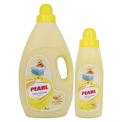 Pearl Fabric Softener Soft Sunrise 3 Litres + 1 Litre