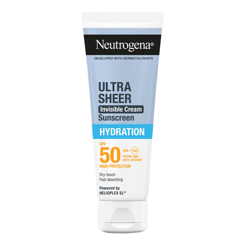 Neutrogena Ultra Sheer Invisible Cream Sunscreen Hydration SPF 50 50 ml