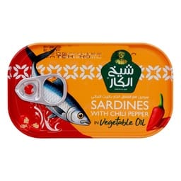 Shaikh Al Kar Sardines With Chili Pepper in Vegetable Oil 125 g