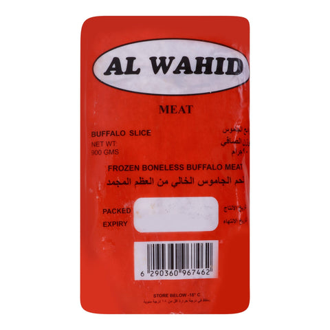 Al Wahid Frozen Boneless Buffalo Slice Meat 900 g