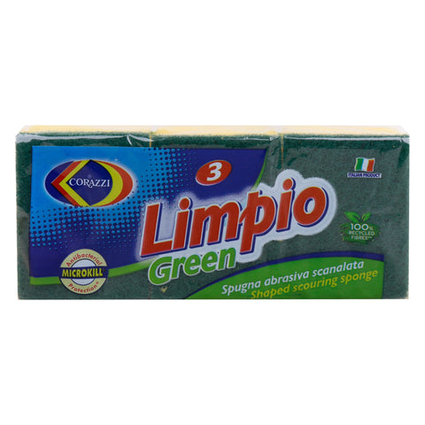 GETIT.QA- Qatar’s Best Online Shopping Website offers Corazzi Limpio Green Scouring Sponges 3 pcs at the lowest price in Qatar. Free Shipping & COD Available!
