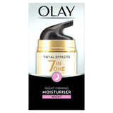 GETIT.QA- Qatar’s Best Online Shopping Website offers OLAY FACE MOISTURIZER TOTAL EFFECTS 7INONE FIRMING NIGHT CREAM WITH VITAMIN B3 50 G at the lowest price in Qatar. Free Shipping & COD Available!