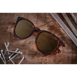 Caterpiller Unisex Polarised Phantos Sunglasses, Tortoise, CPS-8518-102P - GETIT.QA