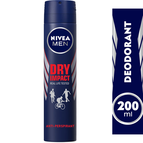 GETIT.QA- Qatar’s Best Online Shopping Website offers NIVEA MEN ANTIPERSPIRANT SPRAY FOR MEN DRY IMPACT 200 ML at the lowest price in Qatar. Free Shipping & COD Available!