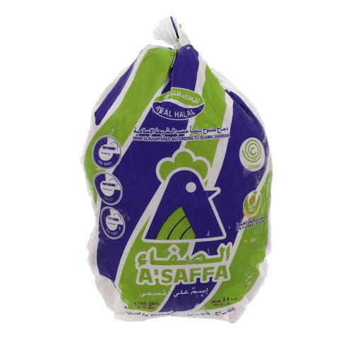 GETIT.QA- Qatar’s Best Online Shopping Website offers A'SAFFA FROZEN WHOLE CHICKEN 1.1KG at the lowest price in Qatar. Free Shipping & COD Available!