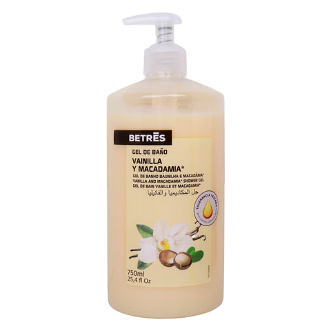 GETIT.QA- Qatar’s Best Online Shopping Website offers Betres Vanilla & Macadamia Shower Gel 750 ml at the lowest price in Qatar. Free Shipping & COD Available!