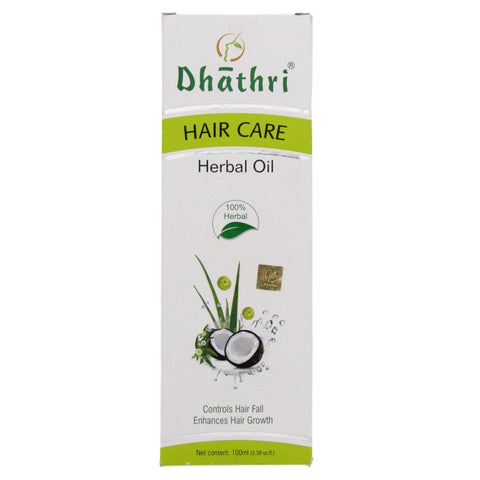 GETIT.QA- Qatar’s Best Online Shopping Website offers DHATHRI HAIR CARE HERBAL OIL 100 ML at the lowest price in Qatar. Free Shipping & COD Available!