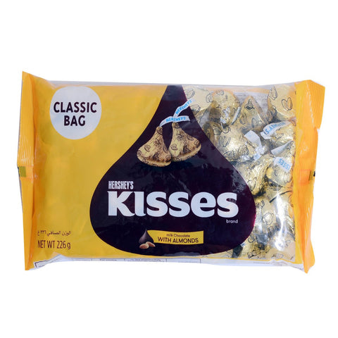 GETIT.QA- Qatar’s Best Online Shopping Website offers HERSHEY'S KISSES MILK CHOCOLATE WITH ALMOND 226G at the lowest price in Qatar. Free Shipping & COD Available!