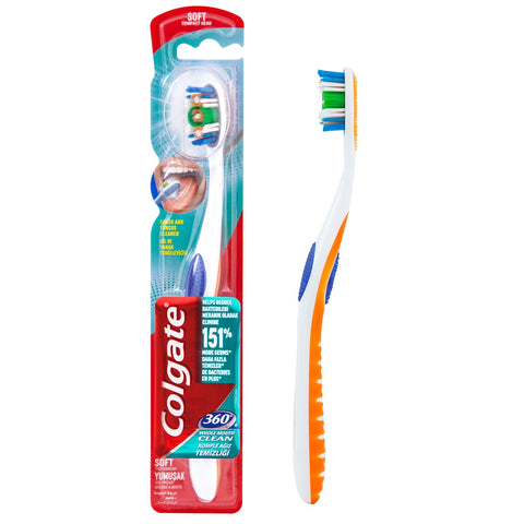 GETIT.QA- Qatar’s Best Online Shopping Website offers COLGATE TOOTHBRUSH 360 SOFT 1 PC at the lowest price in Qatar. Free Shipping & COD Available!