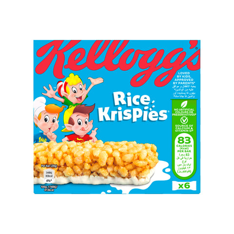 GETIT.QA- Qatar’s Best Online Shopping Website offers KELLOGG'S RICE KRISPIES SNACK BAR 6 PCS at the lowest price in Qatar. Free Shipping & COD Available!