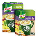 GETIT.QA- Qatar’s Best Online Shopping Website offers KNORR CUP-A-SOUP CHICKEN NOODLE 4 X 15 G
 at the lowest price in Qatar. Free Shipping & COD Available!