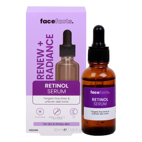 GETIT.QA- Qatar’s Best Online Shopping Website offers Face Facts Retinol Facial Serum 30 ml at the lowest price in Qatar. Free Shipping & COD Available!