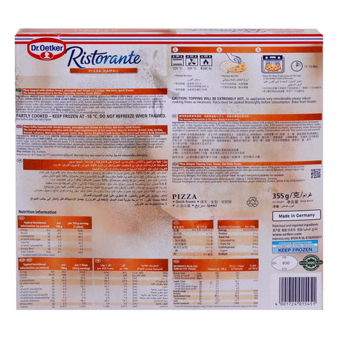 GETIT.QA- Qatar’s Best Online Shopping Website offers Dr.Oetker Ristorante Pizza Hawaii 355 g at the lowest price in Qatar. Free Shipping & COD Available!
