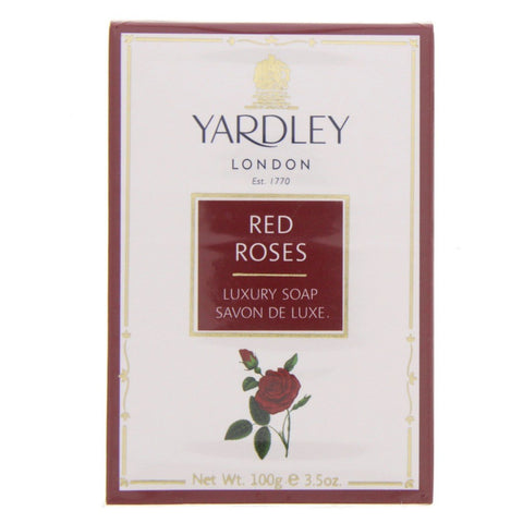 GETIT.QA- Qatar’s Best Online Shopping Website offers YARDLEY RED ROSES LUXURY SOAP 100 G at the lowest price in Qatar. Free Shipping & COD Available!