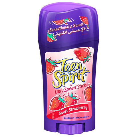 GETIT.QA- Qatar’s Best Online Shopping Website offers MENNEN TEEN SPIRIT LADY SPEED STICK DEODORANT ANTI-PERSPIRANT SWEET STRAWBERRY 65 G at the lowest price in Qatar. Free Shipping & COD Available!