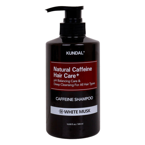 Kundal Natural Caffeine Hair Care+ Caffeine Shampoo White Musk 500 ml - GETIT.QA