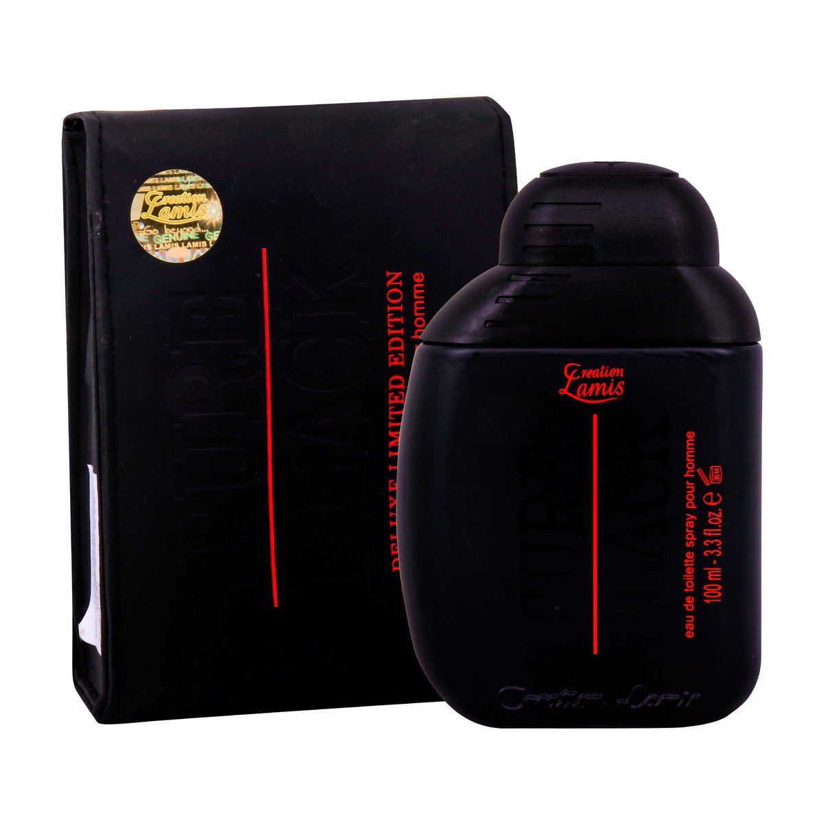 Creation Lamis Pure Black EDT for Men 100 ml - Main Image