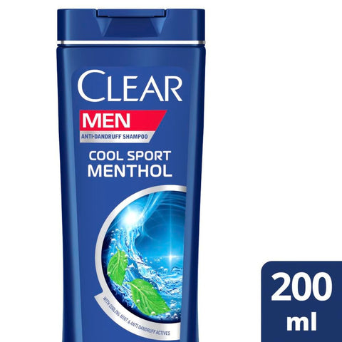 GETIT.QA- Qatar’s Best Online Shopping Website offers CLEAR MEN'S ANTI-DANDRUFF SHAMPOO COOL SPORT MENTHOL-- 200 ML at the lowest price in Qatar. Free Shipping & COD Available!