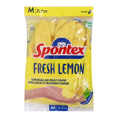 Spontex Fresh Lemon Gloves Medium