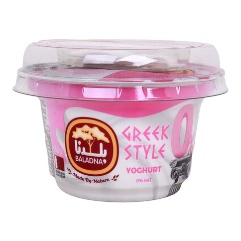 GETIT.QA- Qatar’s Best Online Shopping Website offers Baladna Greek Style 0% Fat Plain Yoghurt 150 g at the lowest price in Qatar. Free Shipping & COD Available!