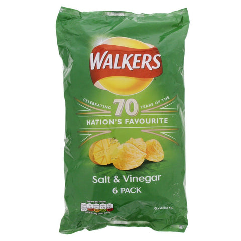 GETIT.QA- Qatar’s Best Online Shopping Website offers WALKERS SALT & VINEGAR CHIPS 6 X 25 G at the lowest price in Qatar. Free Shipping & COD Available!