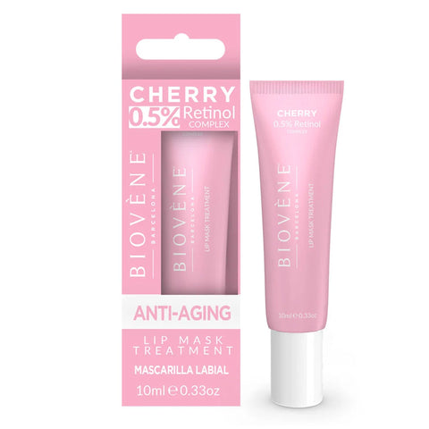 GETIT.QA- Qatar’s Best Online Shopping Website offers Biovene Barcelona Cherry 0.5% Retinol Complex Anti Aging Lip Mask Treatment 10 ml at the lowest price in Qatar. Free Shipping & COD Available!