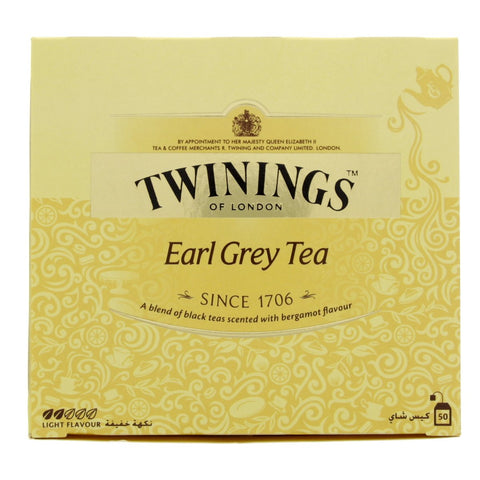 GETIT.QA- Qatar’s Best Online Shopping Website offers TWNGS EARL GREY TEA BAGS 50S at the lowest price in Qatar. Free Shipping & COD Available!