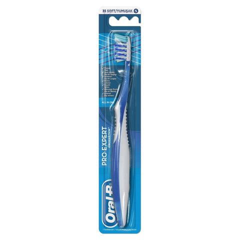 GETIT.QA- Qatar’s Best Online Shopping Website offers ORAL-B PRO-EXPERT CROSSACTION ALL IN ONE SOFT MANUAL TOOTHBRUSH ASSORTED COLOR at the lowest price in Qatar. Free Shipping & COD Available!