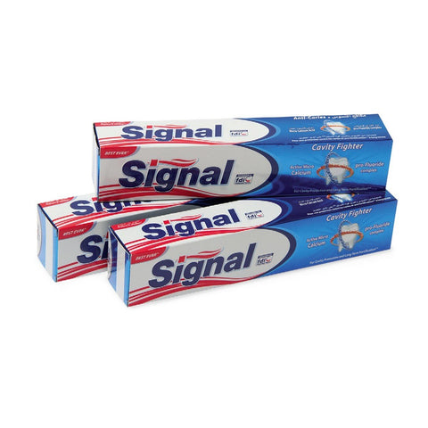 GETIT.QA- Qatar’s Best Online Shopping Website offers SIGNAL TOOTHPASTE CAVITY FIGHTER 120ML X 3PCS at the lowest price in Qatar. Free Shipping & COD Available!