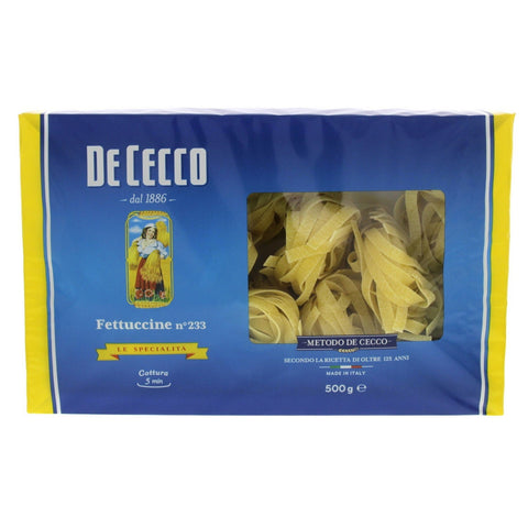GETIT.QA- Qatar’s Best Online Shopping Website offers DE CECCO FETTUCCINE NO. 233 500 G at the lowest price in Qatar. Free Shipping & COD Available!