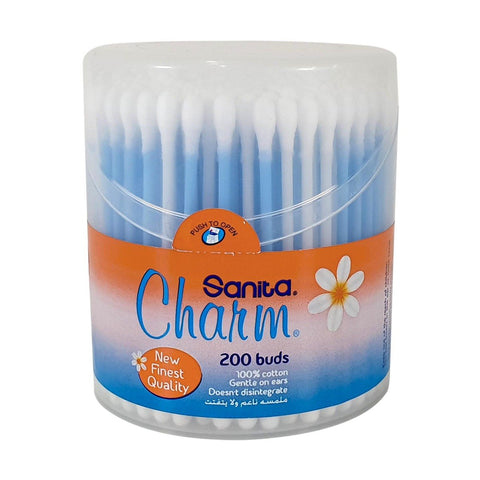 GETIT.QA- Qatar’s Best Online Shopping Website offers SANITA CHARM COTTON BUDS 200PCS at the lowest price in Qatar. Free Shipping & COD Available!