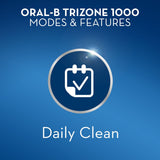 GETIT.QA- Qatar’s Best Online Shopping Website offers ORAL-B TRIZONE 1000 ELECTRIC RECHARGEABLE TOOTHBRUSH POWERED BY BRAUN at the lowest price in Qatar. Free Shipping & COD Available!