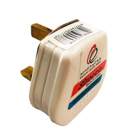 GETIT.QA- Qatar’s Best Online Shopping Website offers SIROCCO 13 AMP 3 PIN PLUG, WHITE, 9539 at the lowest price in Qatar. Free Shipping & COD Available!