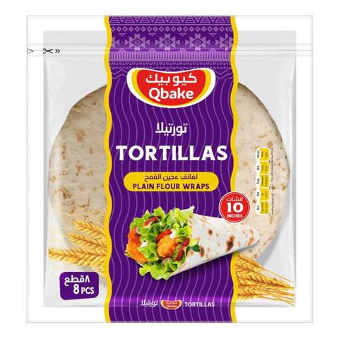 GETIT.QA- Qatar’s Best Online Shopping Website offers QBake Tortilla Plain 8 pcs 420 g at the lowest price in Qatar. Free Shipping & COD Available!