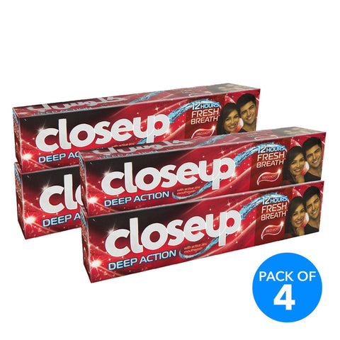 GETIT.QA- Qatar’s Best Online Shopping Website offers CLOSEUP TOOTHPASTE ASSORTED 4 X 120 ML at the lowest price in Qatar. Free Shipping & COD Available!