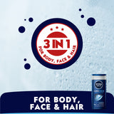 GETIT.QA- Qatar’s Best Online Shopping Website offers NIVEA MEN 3IN1 COOL KICK SHOWER GEL 250 ML at the lowest price in Qatar. Free Shipping & COD Available!